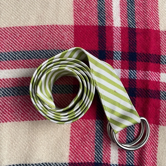 J.Crew Silk Stripe Belt.